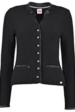 SPIETH & WENSKY Strickjacke Malta schwarz