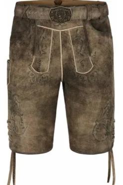 SPIETH & WENSKY Wildbock Ledershorts braun