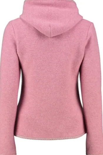 STAPF Strickjacke Malwine altrosa hochwertiger Linksstrick Made in Österreich