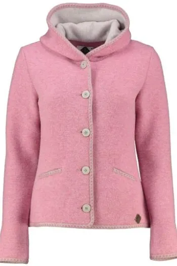 STAPF Strickjacke Malwine altrosa hochwertiger Linksstrick Made in Österreich