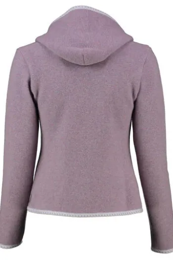 STAPF Strickjacke Malwine flieder hochwertiger Linksstrick Made in Österreich