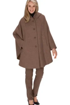 STEINBOCK Cape camel in hochwertiger Doubleface-Woll-Mixqualität