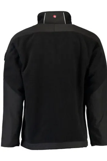 WELLENSTEYN Jet-Fleece-Jacke JJ-10 schwarz windabweisend, wasserabweisend, atmungsaktiv
