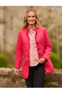 WELLINGTON OF BILMORE Long-Steppjacke Grace pink