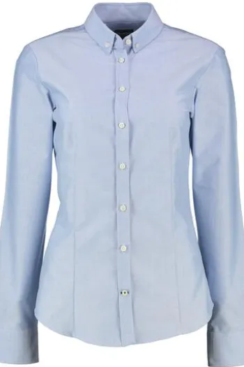 WELLINGTON OF BILMORE Oxford-Bluse Stella oxford blue mit Button-Down Kragen