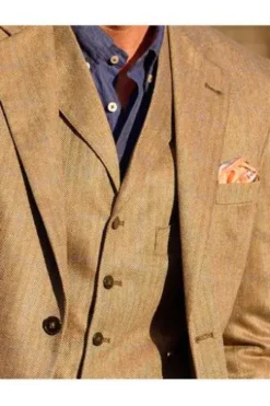 WELLINGTON OF BILMORE Sakko London SO pure silk kariert