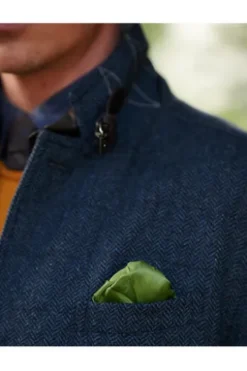 WELLINGTON OF BILMORE Tweed Jacke Austria blue herringbone