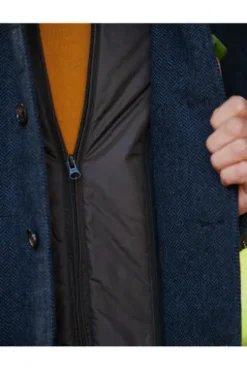 WELLINGTON OF BILMORE Tweed Jacke Austria blue herringbone