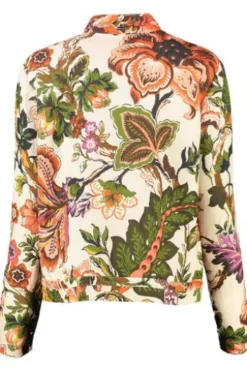 WHITE LABEL Blouson-Jacke Beige-multicolour geblümt